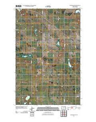 Anamoose SW North Dakota Historical topographic map, 1:24000 scale, 7.5 X 7.5 Minute, Year 2011