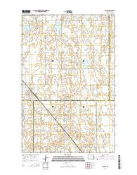 Aneta North Dakota Current topographic map, 1:24000 scale, 7.5 X 7.5 Minute, Year 2014