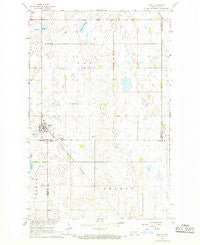 Aneta North Dakota Historical topographic map, 1:24000 scale, 7.5 X 7.5 Minute, Year 1967