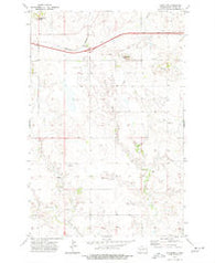 Antelope North Dakota Historical topographic map, 1:24000 scale, 7.5 X 7.5 Minute, Year 1973