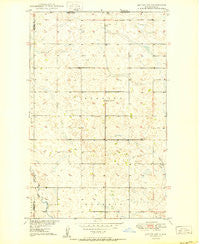 Antler NW North Dakota Historical topographic map, 1:24000 scale, 7.5 X 7.5 Minute, Year 1950