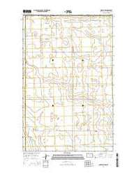 Antler NW North Dakota Current topographic map, 1:24000 scale, 7.5 X 7.5 Minute, Year 2014
