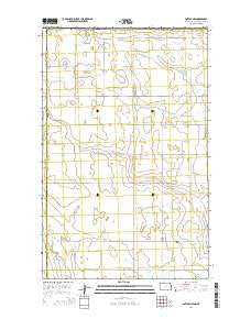Antler NW North Dakota Current topographic map, 1:24000 scale, 7.5 X 7.5 Minute, Year 2014