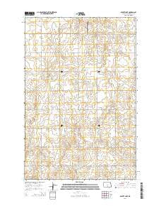 Appert Lake North Dakota Current topographic map, 1:24000 scale, 7.5 X 7.5 Minute, Year 2014