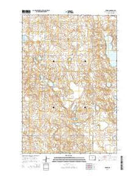 Arena North Dakota Current topographic map, 1:24000 scale, 7.5 X 7.5 Minute, Year 2014