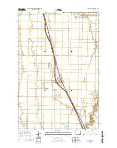 Argusville North Dakota Current topographic map, 1:24000 scale, 7.5 X 7.5 Minute, Year 2014