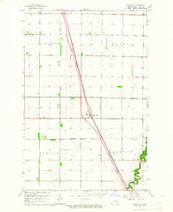 Argusville North Dakota Historical topographic map, 1:24000 scale, 7.5 X 7.5 Minute, Year 1963