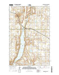 Arrowwood Lake North Dakota Current topographic map, 1:24000 scale, 7.5 X 7.5 Minute, Year 2014