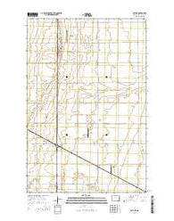 Arthur North Dakota Current topographic map, 1:24000 scale, 7.5 X 7.5 Minute, Year 2014