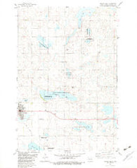 Ashley East North Dakota Historical topographic map, 1:24000 scale, 7.5 X 7.5 Minute, Year 1982