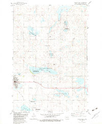 Ashley East North Dakota Historical topographic map, 1:24000 scale, 7.5 X 7.5 Minute, Year 1982
