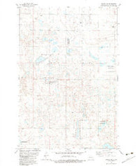Ashley NE North Dakota Historical topographic map, 1:24000 scale, 7.5 X 7.5 Minute, Year 1982