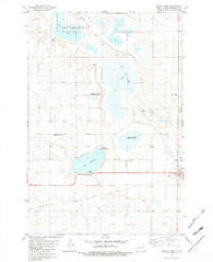 Ashley West North Dakota Historical topographic map, 1:24000 scale, 7.5 X 7.5 Minute, Year 1982