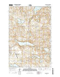 Ashley East North Dakota Current topographic map, 1:24000 scale, 7.5 X 7.5 Minute, Year 2014