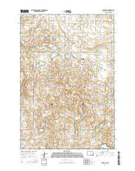 Ashley NE North Dakota Current topographic map, 1:24000 scale, 7.5 X 7.5 Minute, Year 2014