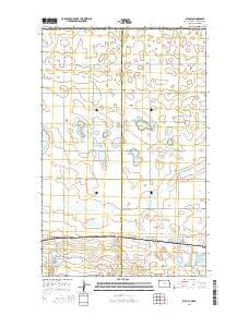 Atcoal North Dakota Current topographic map, 1:24000 scale, 7.5 X 7.5 Minute, Year 2014