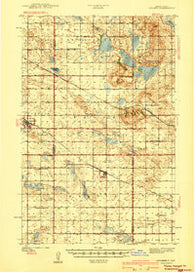 Aylmer North Dakota Historical topographic map, 1:62500 scale, 15 X 15 Minute, Year 1940