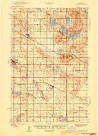 Aylmer North Dakota Historical topographic map, 1:62500 scale, 15 X 15 Minute, Year 1940