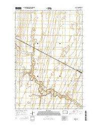 Ayr SE North Dakota Current topographic map, 1:24000 scale, 7.5 X 7.5 Minute, Year 2014