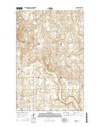 Baker North Dakota Current topographic map, 1:24000 scale, 7.5 X 7.5 Minute, Year 2014