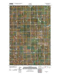 Baldwin North Dakota Historical topographic map, 1:24000 scale, 7.5 X 7.5 Minute, Year 2011