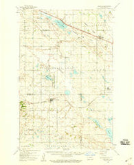 Balfour North Dakota Historical topographic map, 1:62500 scale, 15 X 15 Minute, Year 1958