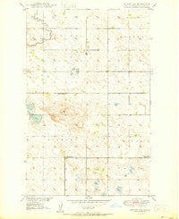 Bantry NW North Dakota Historical topographic map, 1:24000 scale, 7.5 X 7.5 Minute, Year 1950