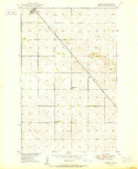 Bantry North Dakota Historical topographic map, 1:24000 scale, 7.5 X 7.5 Minute, Year 1950
