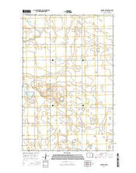 Bantry NW North Dakota Current topographic map, 1:24000 scale, 7.5 X 7.5 Minute, Year 2014