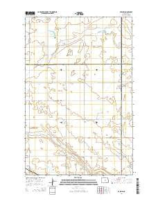Barlow North Dakota Current topographic map, 1:24000 scale, 7.5 X 7.5 Minute, Year 2014