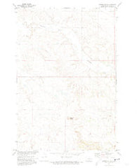 Barren Butte North Dakota Historical topographic map, 1:24000 scale, 7.5 X 7.5 Minute, Year 1971