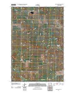 Barths Butte North Dakota Historical topographic map, 1:24000 scale, 7.5 X 7.5 Minute, Year 2011