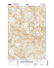 Barths Butte North Dakota Current topographic map, 1:24000 scale, 7.5 X 7.5 Minute, Year 2014