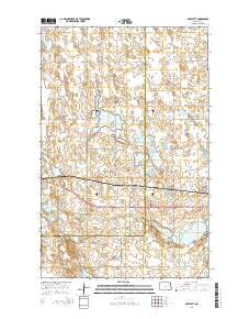 Bartlett North Dakota Current topographic map, 1:24000 scale, 7.5 X 7.5 Minute, Year 2014