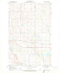 Bartlett North Dakota Historical topographic map, 1:24000 scale, 7.5 X 7.5 Minute, Year 1970