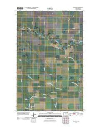Bathgate North Dakota Historical topographic map, 1:24000 scale, 7.5 X 7.5 Minute, Year 2011