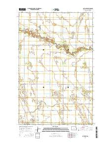 Bathgate North Dakota Current topographic map, 1:24000 scale, 7.5 X 7.5 Minute, Year 2014
