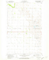 Bathgate SE North Dakota Historical topographic map, 1:24000 scale, 7.5 X 7.5 Minute, Year 1970