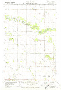 Bathgate North Dakota Historical topographic map, 1:24000 scale, 7.5 X 7.5 Minute, Year 1971