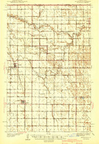 Bathgate North Dakota Historical topographic map, 1:62500 scale, 15 X 15 Minute, Year 1941