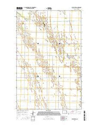Bathgate SE North Dakota Current topographic map, 1:24000 scale, 7.5 X 7.5 Minute, Year 2014