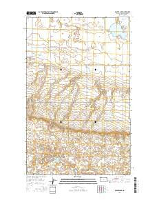 Beaver Lake North Dakota Current topographic map, 1:24000 scale, 7.5 X 7.5 Minute, Year 2014
