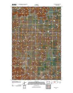 Belden SW North Dakota Historical topographic map, 1:24000 scale, 7.5 X 7.5 Minute, Year 2011