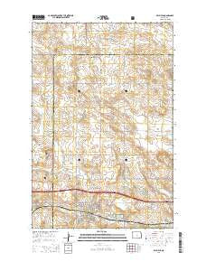 Belfield North Dakota Current topographic map, 1:24000 scale, 7.5 X 7.5 Minute, Year 2014