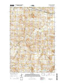 Belfield SE North Dakota Current topographic map, 1:24000 scale, 7.5 X 7.5 Minute, Year 2014
