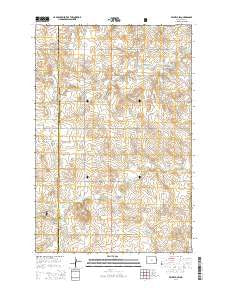 Belfield SW North Dakota Current topographic map, 1:24000 scale, 7.5 X 7.5 Minute, Year 2014