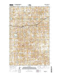 Benedict North Dakota Current topographic map, 1:24000 scale, 7.5 X 7.5 Minute, Year 2014