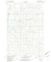 Benedict North Dakota Historical topographic map, 1:24000 scale, 7.5 X 7.5 Minute, Year 1981
