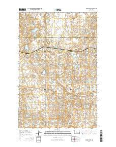 Benedict SW North Dakota Current topographic map, 1:24000 scale, 7.5 X 7.5 Minute, Year 2014