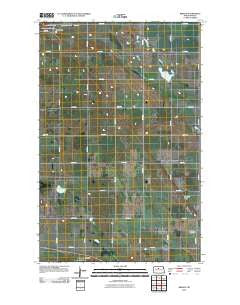 Bergen North Dakota Historical topographic map, 1:24000 scale, 7.5 X 7.5 Minute, Year 2011